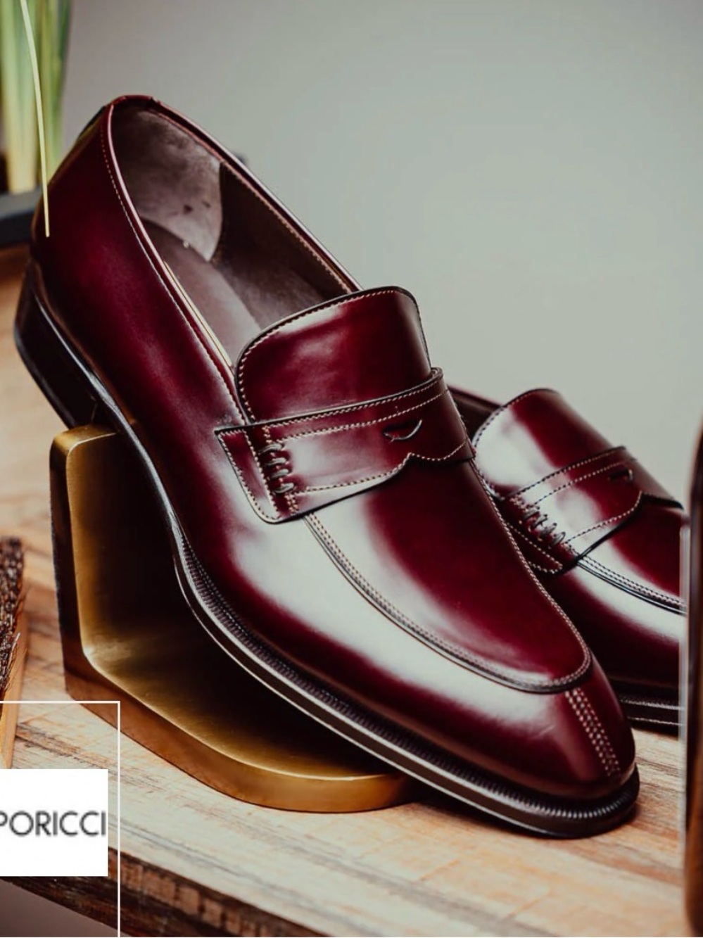 Caporicci 1205 Brown Calfskin Penny Loafers Brown